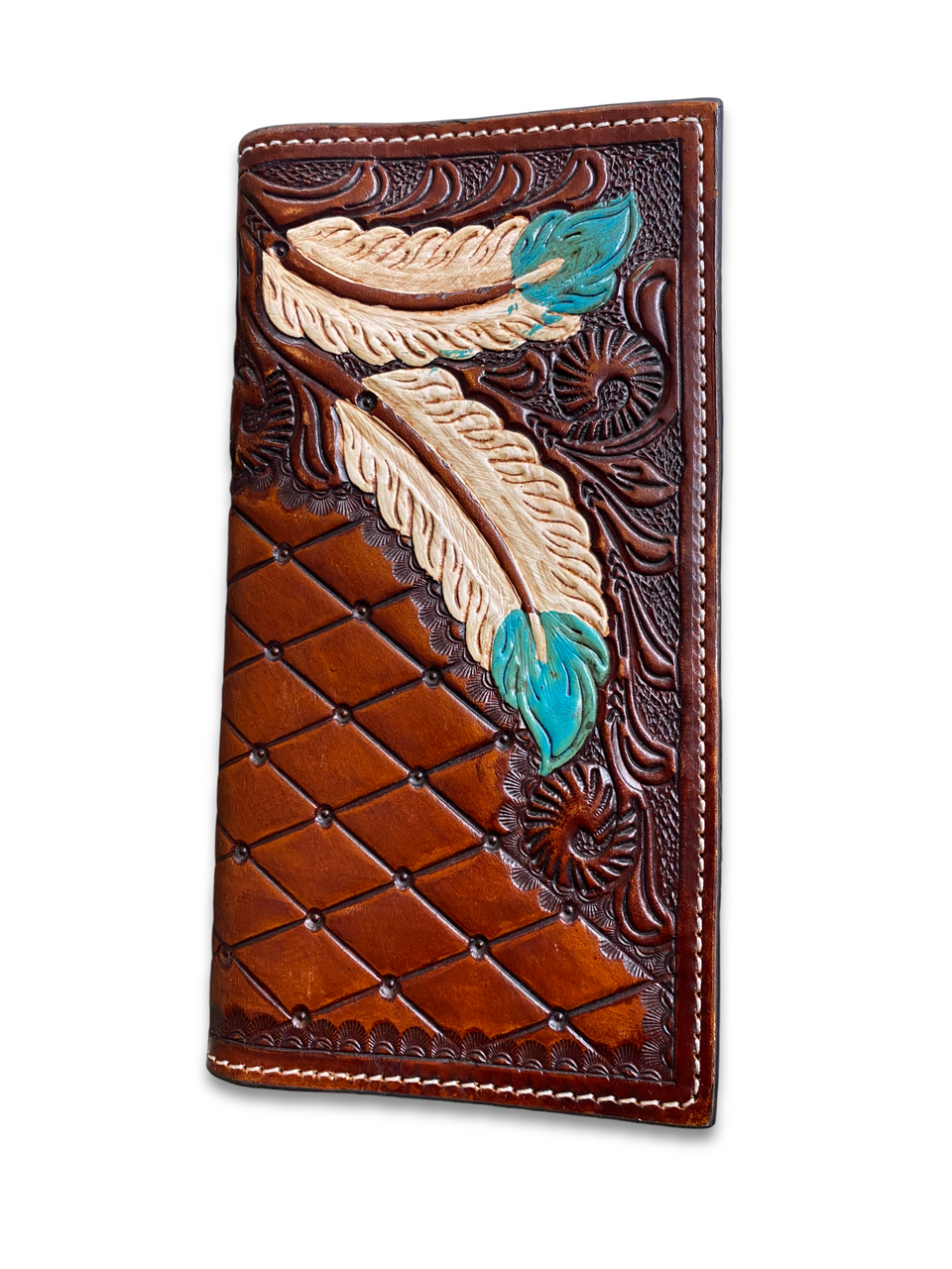 Ranger Belt Company Feather Buttoning Rodeo Wallet