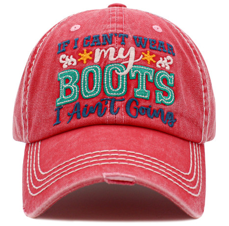 KBETHOS If I Can't Wear My Boots Cap