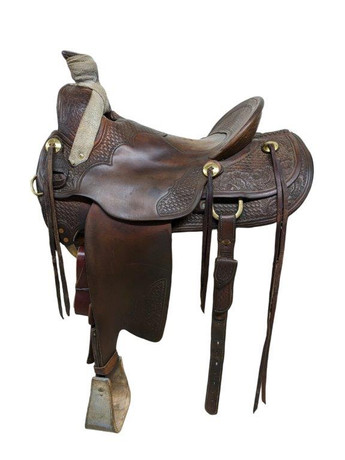 16 Inch Used Texas A-Fork Western Saddle 823-7229