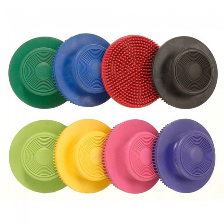 Tough-1 Colored Rubber Horse Face Brush | Gentle Grooming | Saddle Up Colorado
