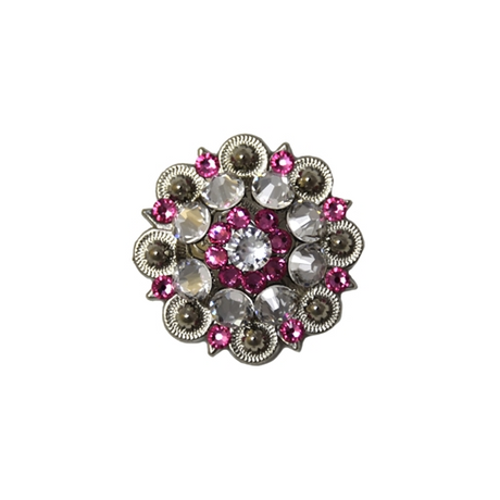 American Heritage Equine Western Rose Swarovski Crystal Saddle Concho