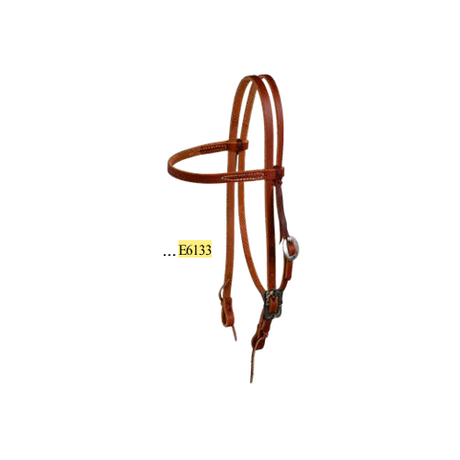 Berlin Custom Leather Browband Headstall – Single Adjustment Western Bridle E6133 Berlin Custom Leather Browband Headstall – Single Adjustment Western Bridle E6133