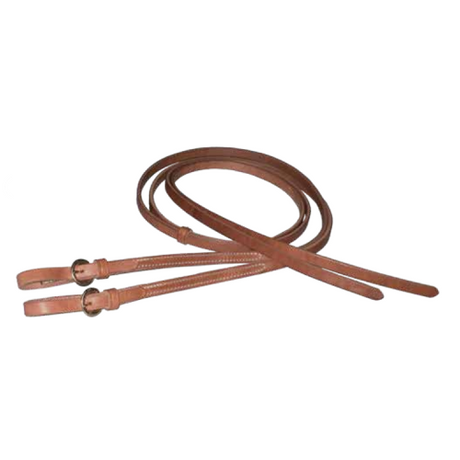 Berlin Custom Leather Buckle End Split Reins 5/8 inch Wide x 7 Ft Long H5873