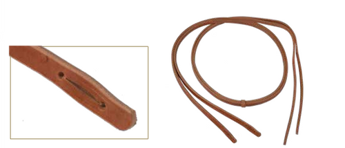 Berlin Custom Leather Slit Split Reins 5/8 inch Wide x 8 Ft Long H5886