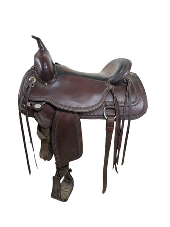 16.5 Inch Used Circle Y Topeka Western Flex2 Trail Saddle Wide Tree 800-9666