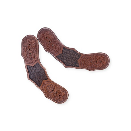 Schulz Equine Wyatt Earp Dove Wing Western Spur Straps 71384