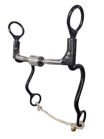 Dutton Bits Cavalry Cheek Billy Allen Roller Snaffle Bit 5'' Mouth