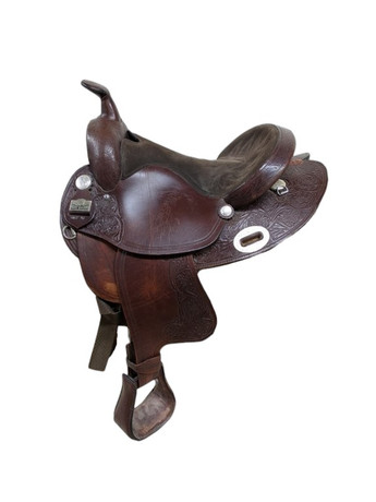 15 Inch Used Big Horn Haflinger Western Trail Saddle 985-10166