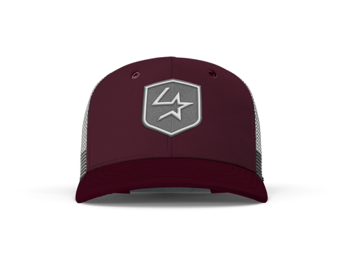 Lone Star Ropes Trucker Cap Burgundy/Gray Lone Star Ropes Trucker Cap Burgundy/Gray