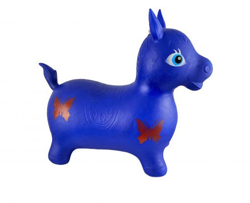 Showman Inflatable Bouncy Horse Blue AR-616-BL