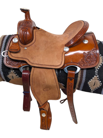 New Billy Cook Western LTM Team Roping Saddle 14.5 inch Seat 23-1594