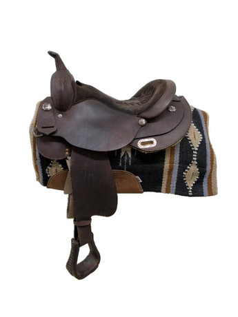 2-1322 17 inch Used Circle Y High Horse Oakland Training Saddle Wide Tree