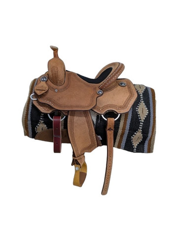 1-1267 14 in Scott Thomas Western All Around Saddle FQHB