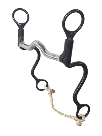 Dutton Bits Low Port Mullen Mouth Calvary Shank Bit 5'' Mouth Dutton Bits Low Port Mullen Mouth Calvary Shank Bit 5'' Mouth