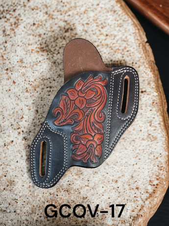 GCOV-17 WESTERN FASHION ACCESSORIES Gun Holster, 13" Floral Tooled (GH-1) GCOV-17 WESTERN FASHION ACCESSORIES Gun Holster, 13" Floral Tooled (GH-1)