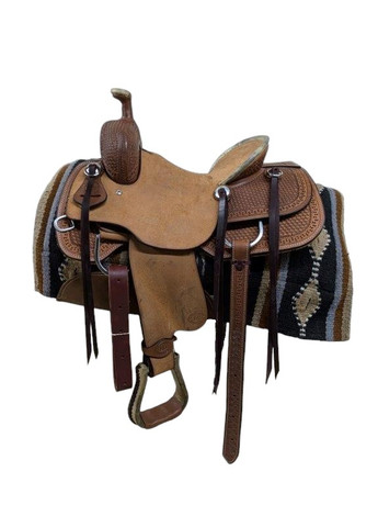 14'' New HR Saddlery Western Ranch Cutting Saddle 1-1246 14'' New HR Saddlery Western Ranch Cutting Saddle 1-1246