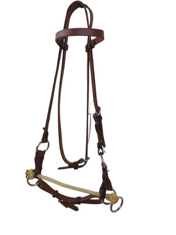 HR Saddlery Western Leather Side Pull Training Bridle Horse Tack 5301-04 HR Saddlery Western Leather Side Pull Training Bridle Horse Tack 5301-04