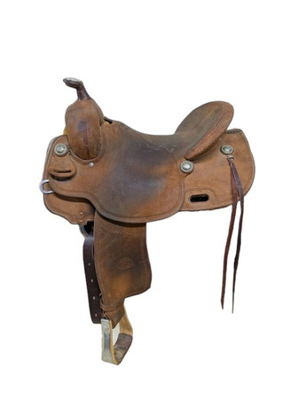 15.5 Inch Used Billy Cook Western All Around Saddle 1014-10537 15.5 Inch Used Billy Cook Western All Around Saddle 1014-10537