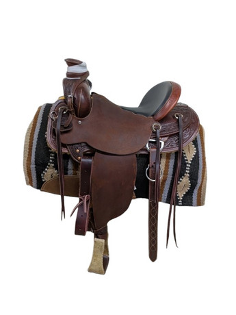 059-325 15'' New McCall Western Pendelton Ranch Saddle FQH