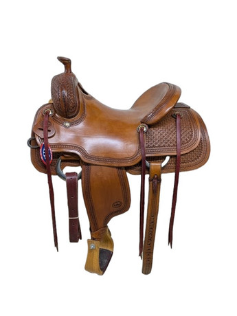 1-1278 15 inch New HR Saddlery Western Cowhorse Saddle