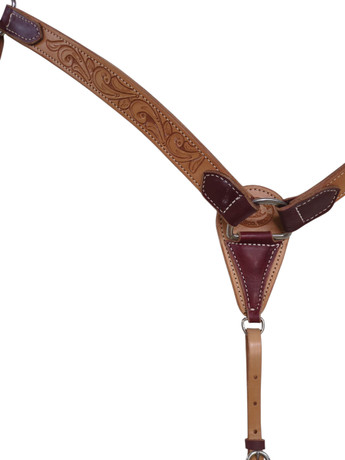 HR Saddlery 1 1/2" Breast Collar Swirl Tooling  6006-SW-04