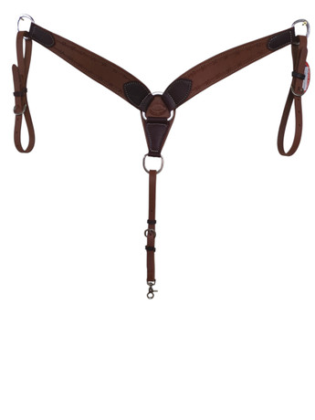 HR Saddlery 2 1/2" Breast Collar Barbed Wire Tooling 6016-BW-04