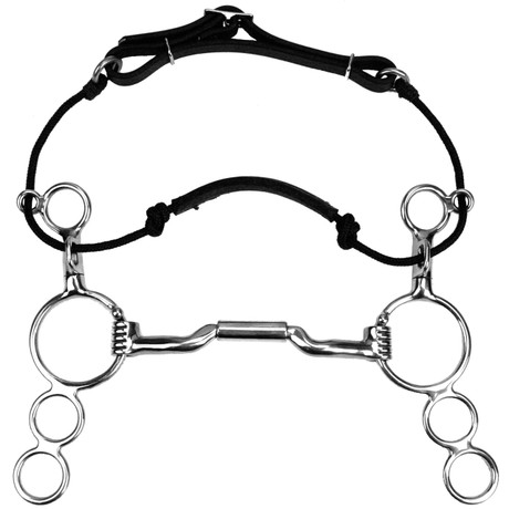 Myler 3-Ring Combination Bit with Mullen with Low Ported Barrel MB 06 Myler 3-Ring Combination Bit with Mullen with Low Ported Barrel MB 06