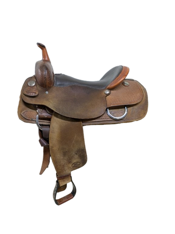 16.5 Inch Used Billy Cook Classic Cutter Western Saddle 1032-10861