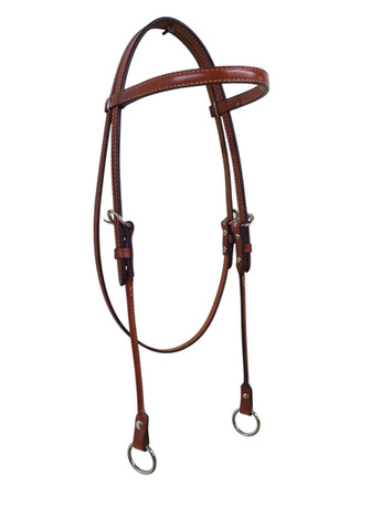 Billy Cook Leather Horse Cowboy Brow Gag 5/8'' Headstall Billy Cook Leather Horse Cowboy Brow Gag 5/8'' Headstall