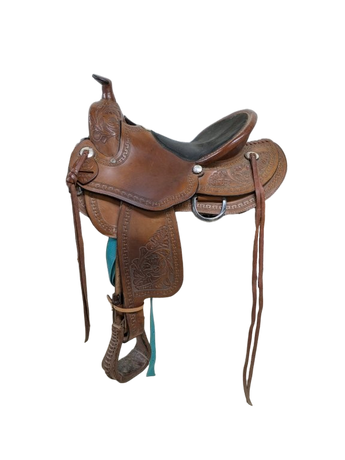 2-1359 15.5 inch Used Rockin' R Western Trail Saddle