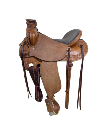 WPA179-925 15.5 inch New McCall Mclite Woodpost All Around Western Saddle