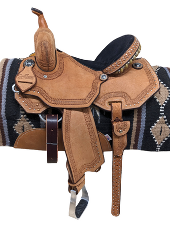 15'' New Scott Thomas Western Barrel Racing Saddle BR400-15