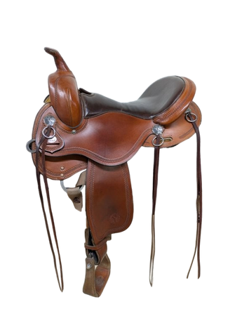 15.5 Inch Used Circle Y Gillette Trail Saddle Wide Tree 337-11135