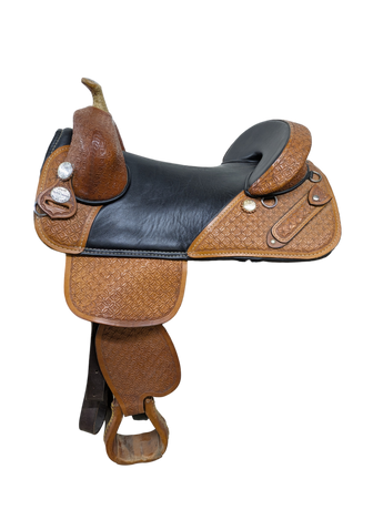 17 Inch Used Bob Marshall Treeless Western Trail Saddle 1053-11181
