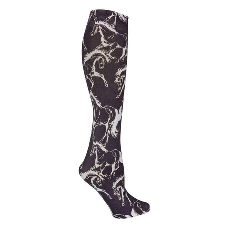 AWST Int’l Lila linear horse knee high equestrian riding socks