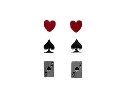 and ace card stud designs in multicolor.