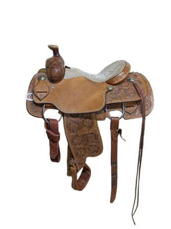 14 Inch Used Scott Thomas Western Calf Roper Saddle 970-11206
