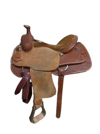 2-1380 15 inch Used HR Saddlery Western Team Roper