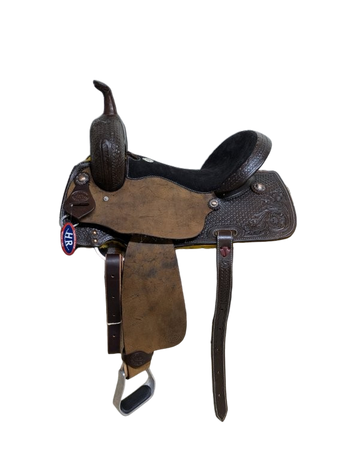 1-1293 15 inch New HR Saddlery Western Barrel Saddle