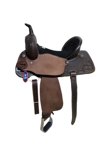 1-1294 15 inch New HR Saddlery Western Barrel Saddle