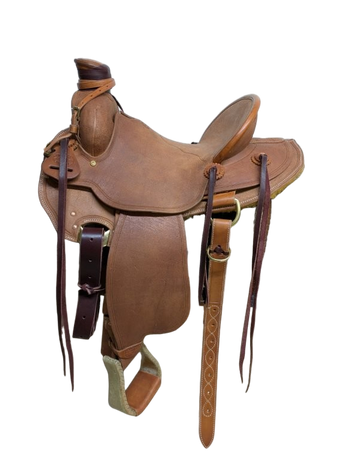 194-1225 15 inch New McCall Western Lady Pendleton Ranch Saddle FQHB