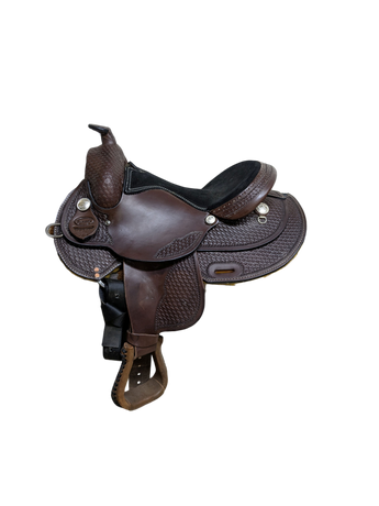 15.5 Inch Used Dakota Reining Western Saddle 1069-11213