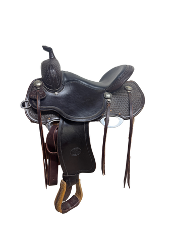2-1387 14.5 inch Used Billy Cook Western Trail Saddle