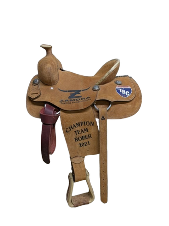 14.5 Inch Used Rio Saddlery Western Trophy Roping Saddle 1071-11261