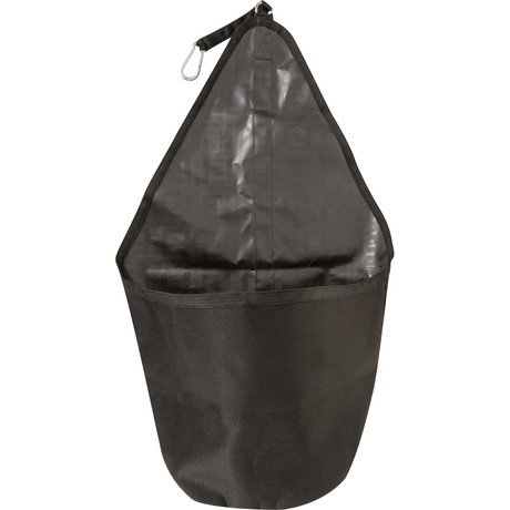 Cashel black hanging bucket bag for horse stall feed storage barn organizer