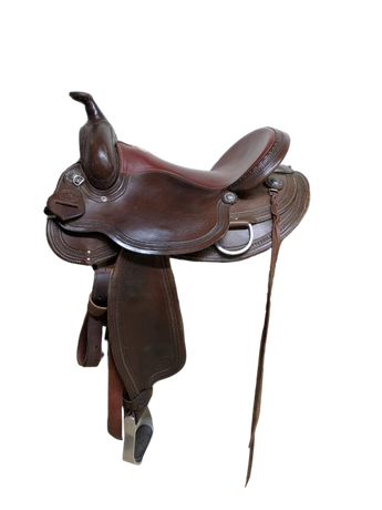 2-1388 16 inch Used HR Saddlery Western Flex Trail Saddle