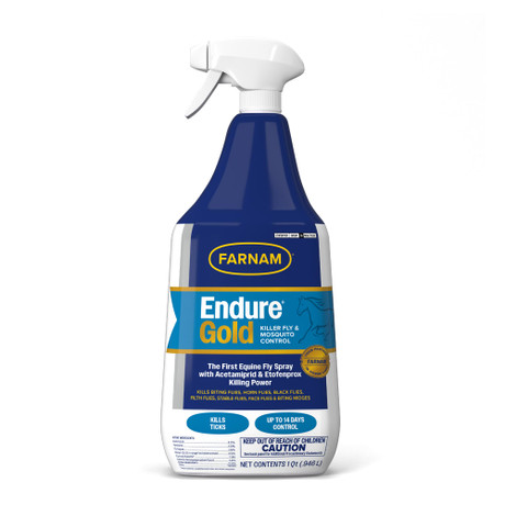 Farnam Endure Gold 32 oz horse fly spray bottle for fly and mosquito control