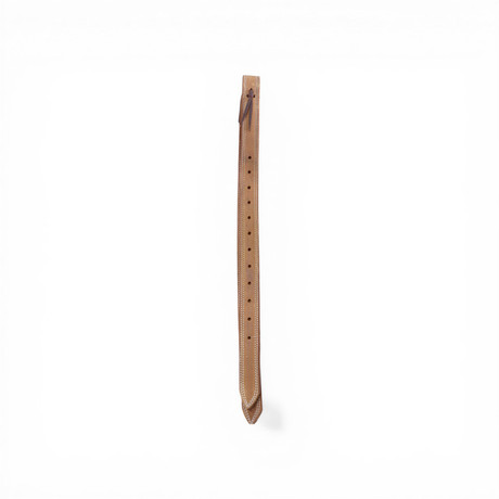 Berlin Leather roughout golden skirting billet latigo lined with double stitching Western saddle billet