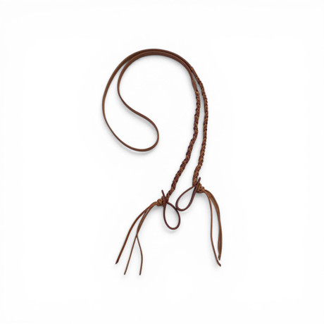 Berlin Hermann Oak harness leather 5/8 inch x 8 foot two tone braided roper reins Western horse tack
