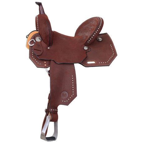 2235 New Circle Y Redwood Western Barrel Saddle Wide Tree